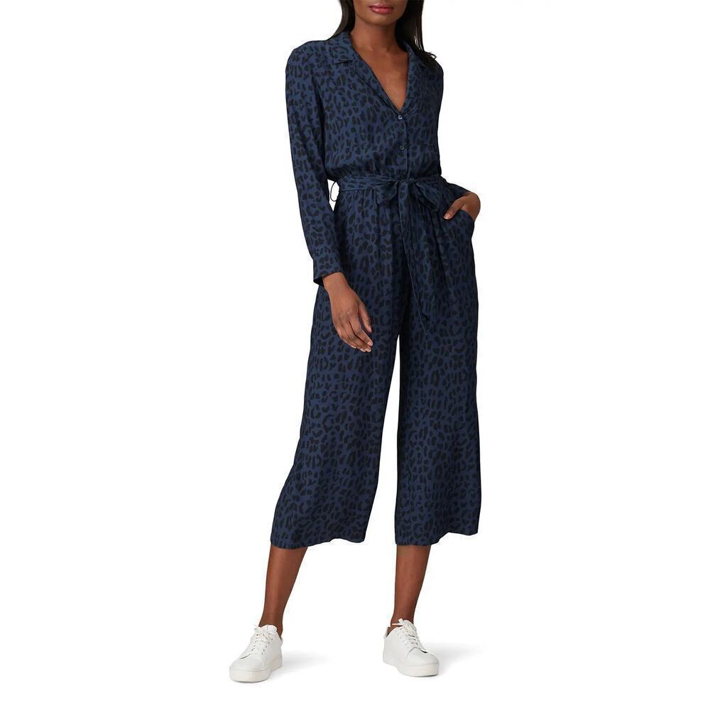 Rails Callan Jumpsuit Azure Leopard Size XS